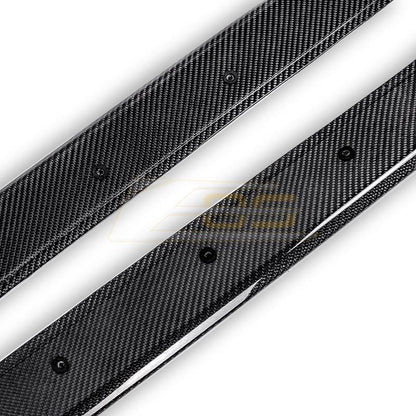 2014-20 BMW F80 M3 Carbon Fiber Front Splitter & Side Skirts image 16