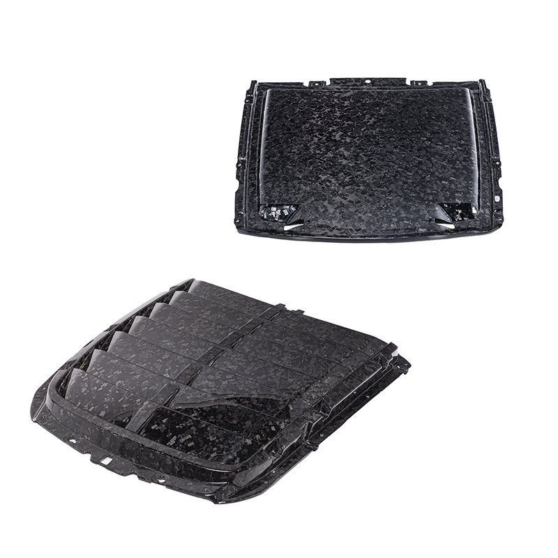 2020-23 Ford Mustang GT500 DRY Carbon Fiber Front Hood Vent & Rain Tray Cover image 13