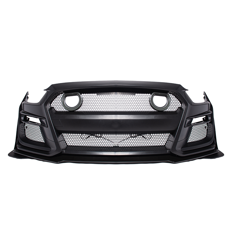 2015-17 Ford Mustang GT500 Conversion Front Bumper Kit (W/LED Grille) image 2