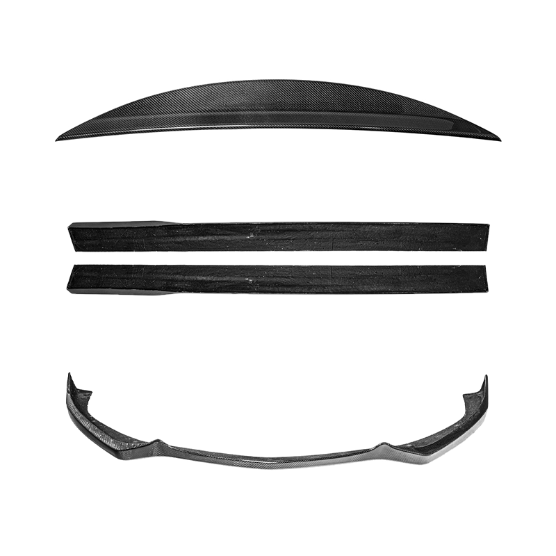 2013-15 Chevrolet SS Carbon Fiber Front Lip Splitter Side Skirts Rear Spoiler image 2