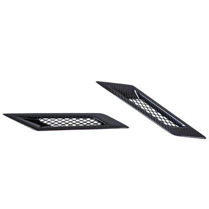2009-15 Cadillac CTS-V Dry Carbon Fiber Side Bumper Fender Vents image 2