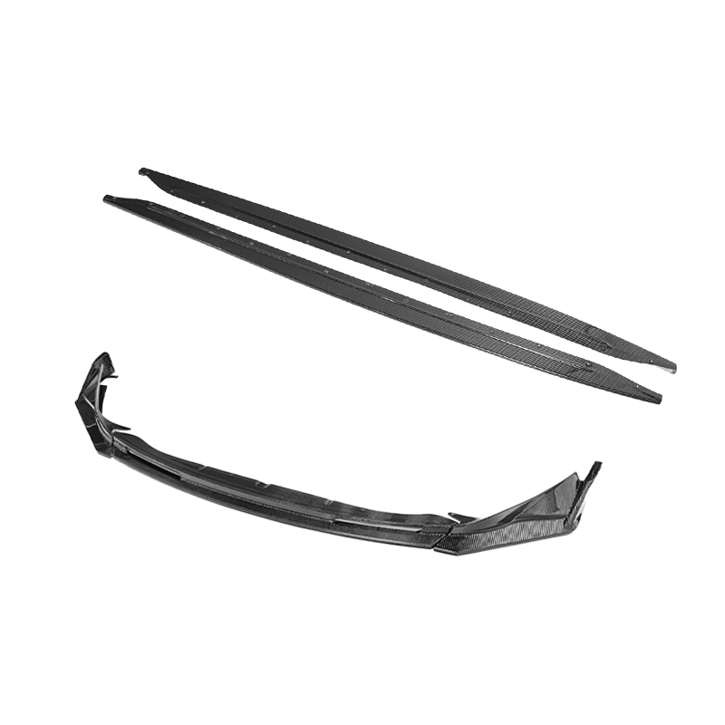 2021-Up BMW G82 G83 M4 VRS Carbon Fiber Front Splitter Lip Side Skirts image 1