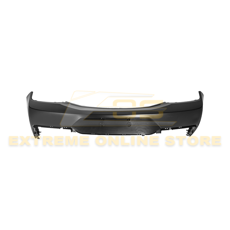 2024+ Ford Mustang Primed Black Rear Bumper Cover image 1
