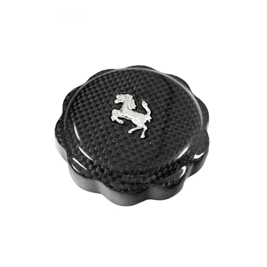 Carbon Fiber Oil Cap Cover With Cavallino - Ferrari 488 GTB/Spider/Pista