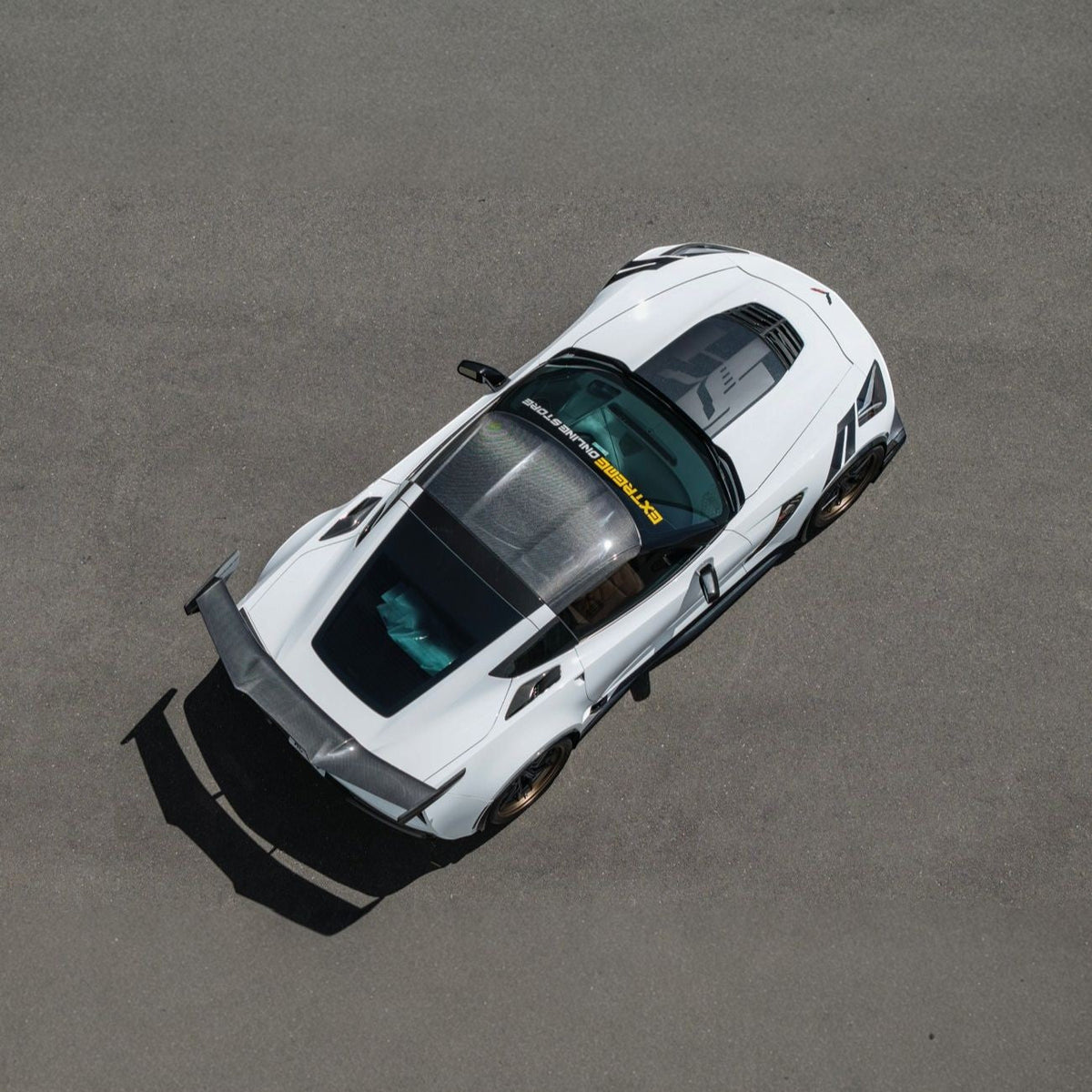 Corvette C7 Carbon Fiber Roof Side Trim Panel Cover Overlays image 5