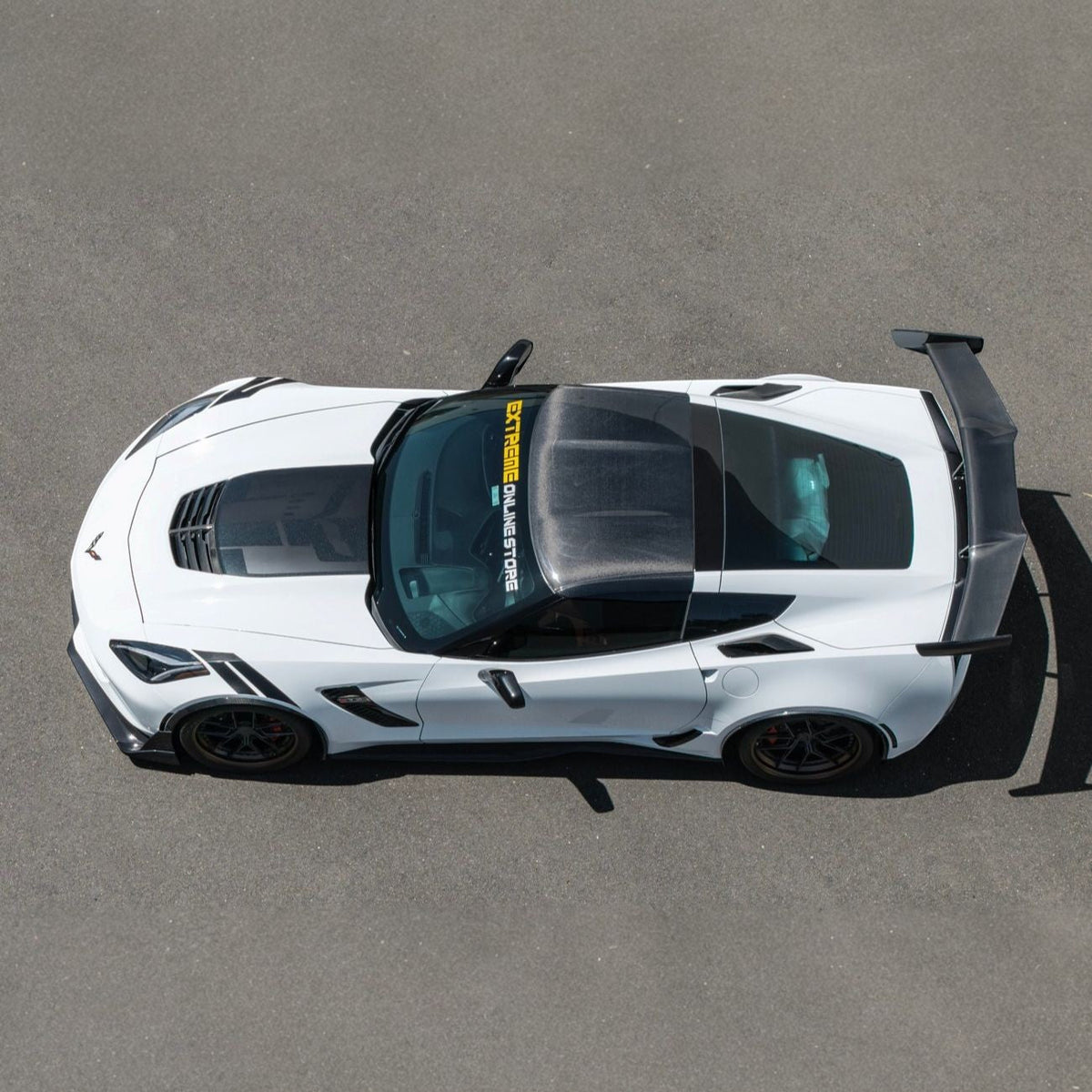 Corvette C7 Carbon Fiber Roof Side Trim Panel Cover Overlays image 6