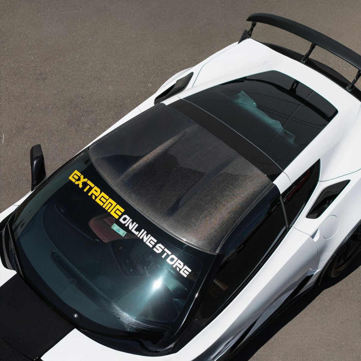 Corvette C7 Carbon Fiber Roof Side Trim Panel Cover Overlays image 8