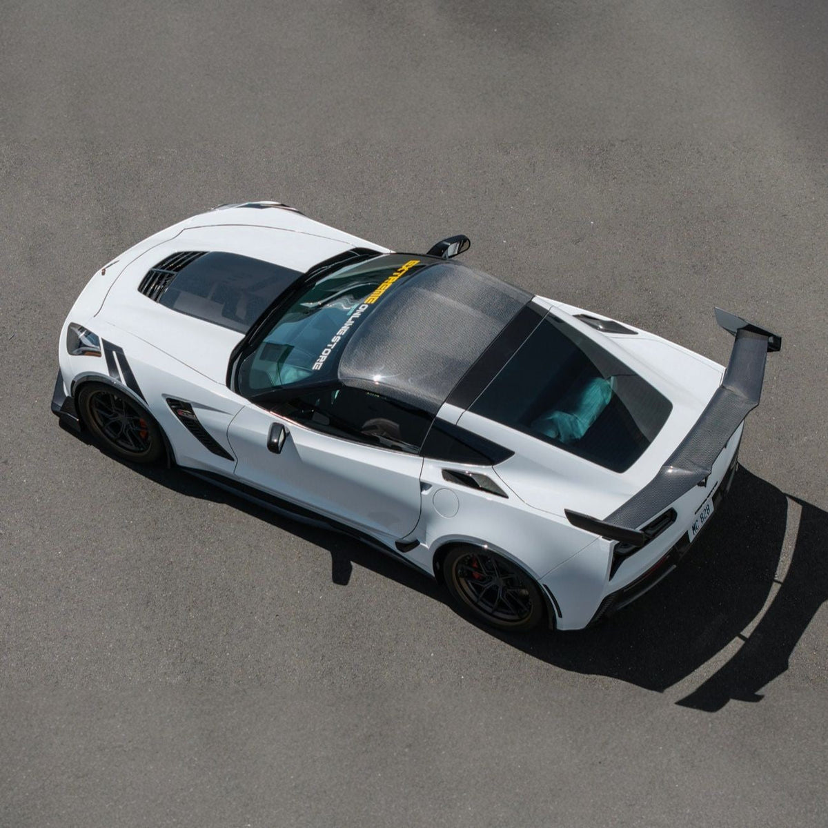 Corvette C7 Carbon Fiber Roof Side Trim Panel Cover Overlays image 11