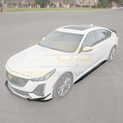 2020-24 Cadillac CT5-V Blackwing Package Style Carbon Front Lip Side Skirts image 2