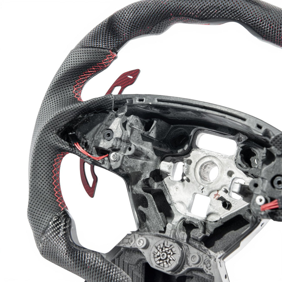 Corvette Carbon Fiber Steering Wheel Magnetic Paddle Shifter Pair image 1