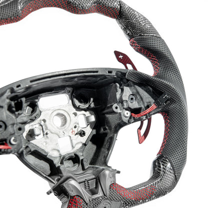Corvette Carbon Fiber Steering Wheel Magnetic Paddle Shifter Pair image 4