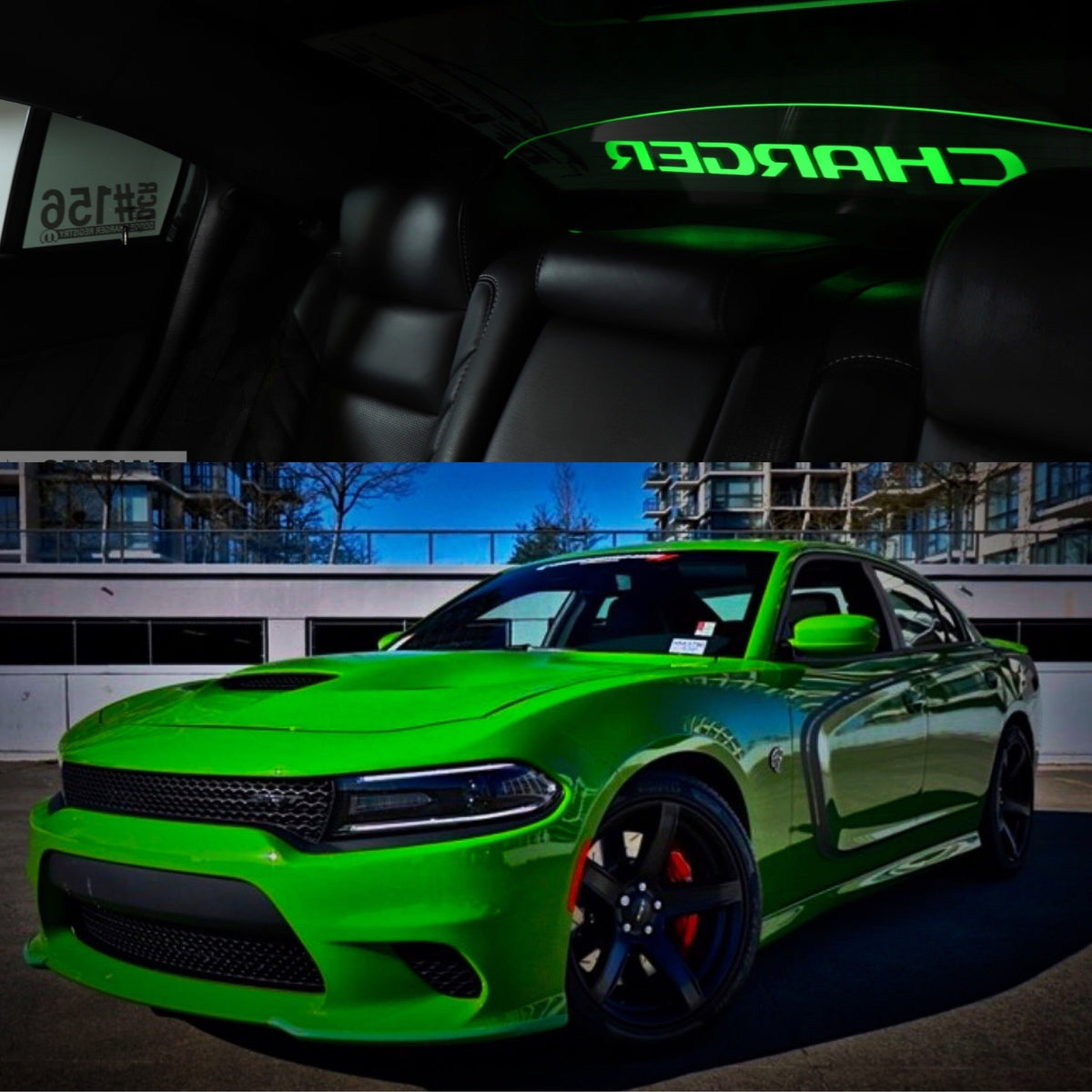 WindRestrictor® 2006-Up Dodge Charger Rear Add On Glow Plate image 29
