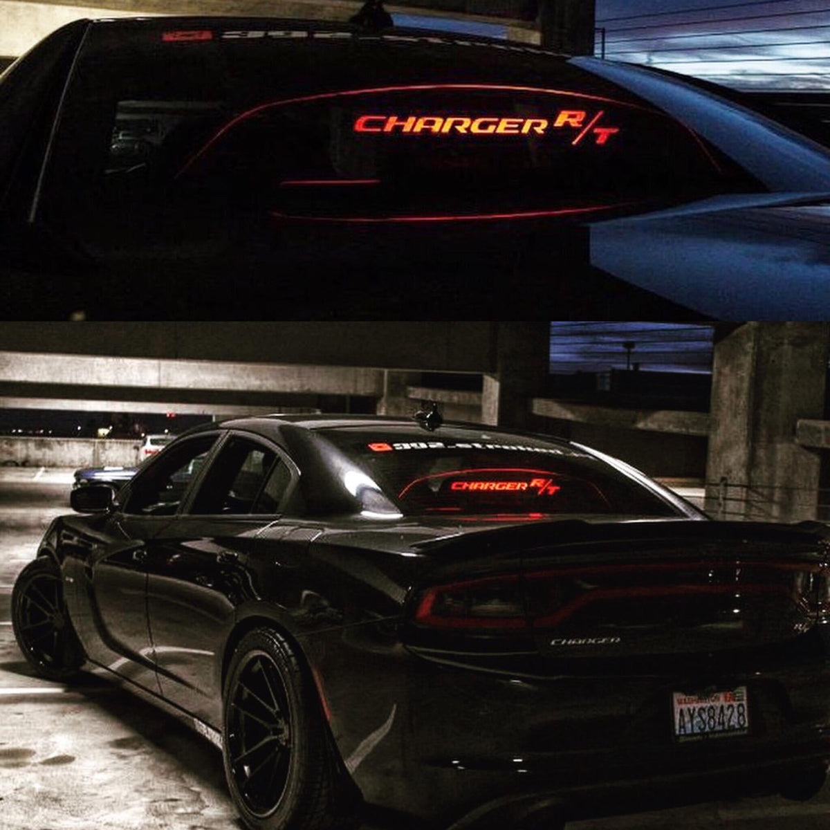 WindRestrictor® 2006-Up Dodge Charger Rear Add On Glow Plate image 22
