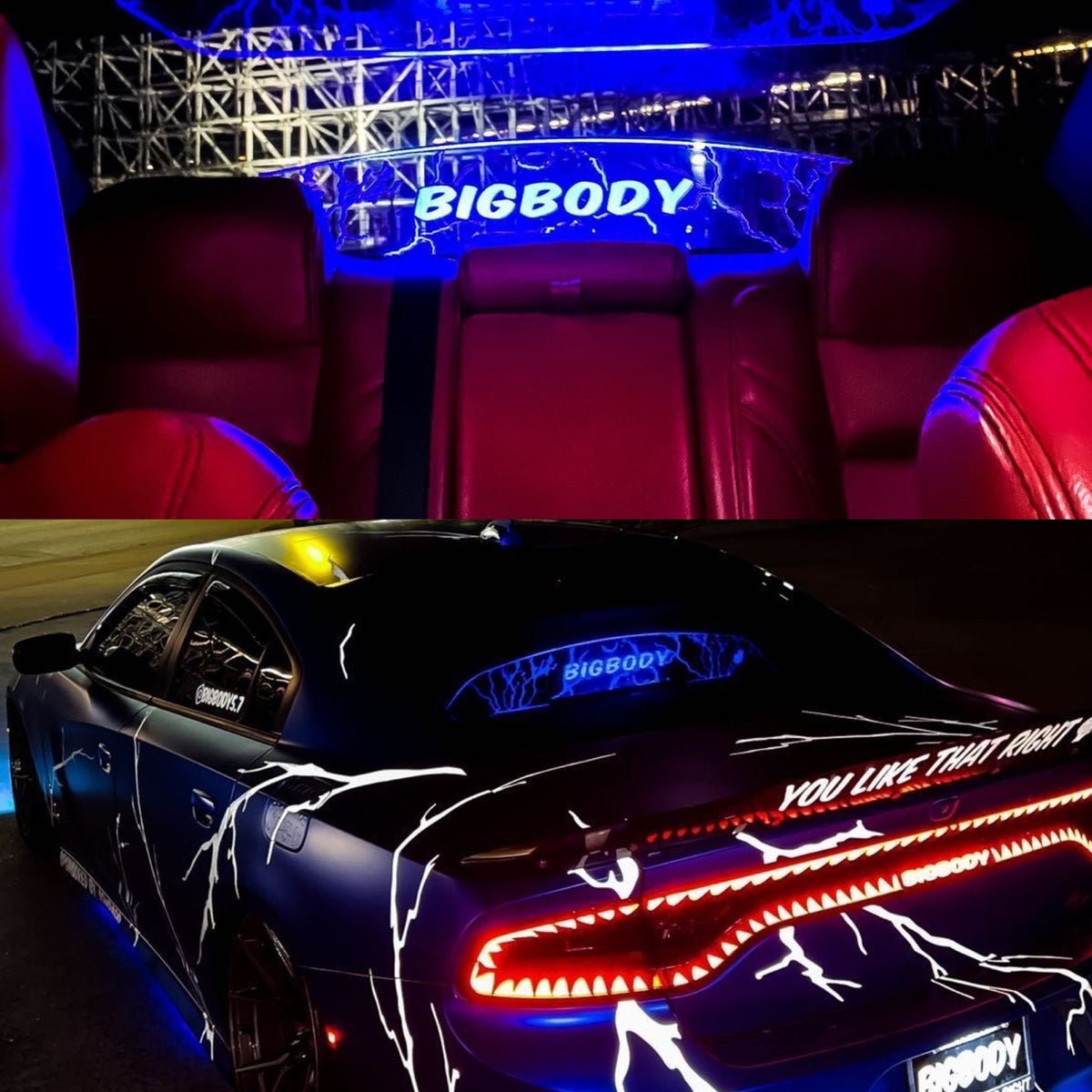 WindRestrictor® 2006-Up Dodge Charger Rear Add On Glow Plate image 23