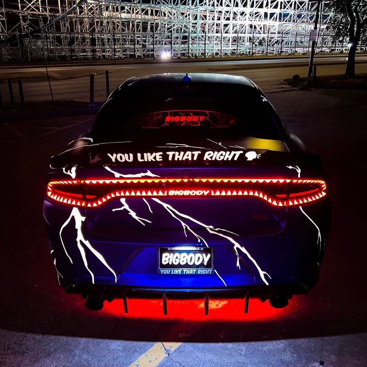 WindRestrictor® 2006-Up Dodge Charger Rear Add On Glow Plate image 24