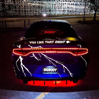 WindRestrictor® 2006-Up Dodge Charger Rear Add On Glow Plate image 24
