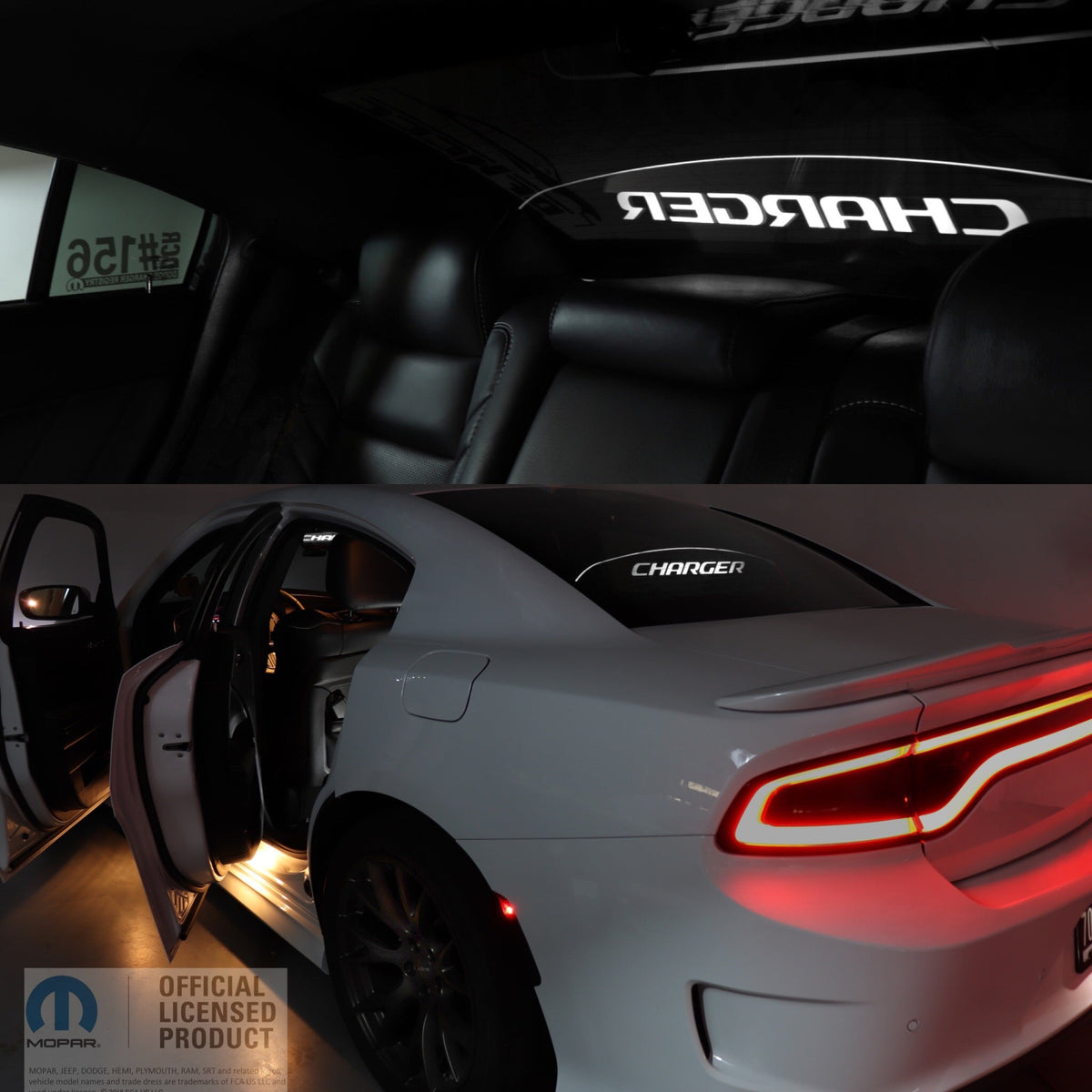 WindRestrictor® 2006-Up Dodge Charger Rear Add On Glow Plate image 26