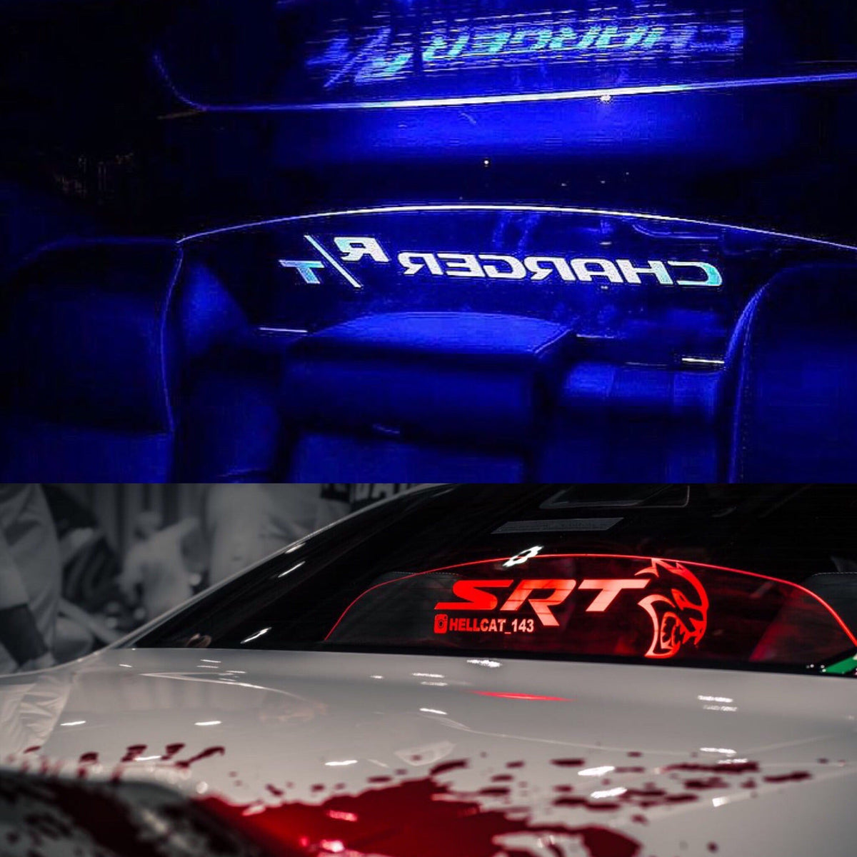 WindRestrictor® 2006-Up Dodge Charger Rear Add On Glow Plate image 28
