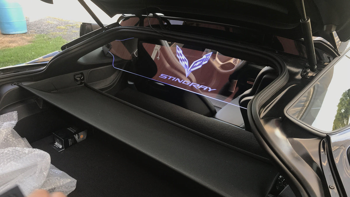 WindRestrictor® C7 Coupe Rear Add On Glow Plate image 9