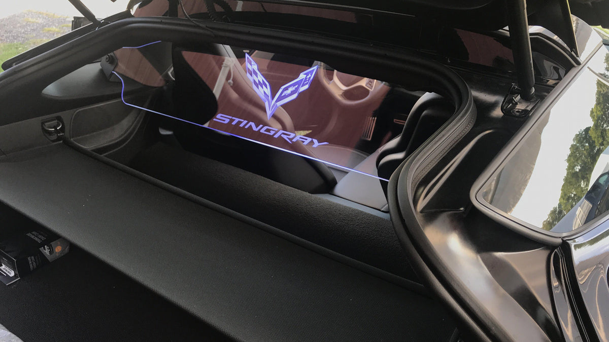 WindRestrictor® C7 Coupe Rear Add On Glow Plate image 11