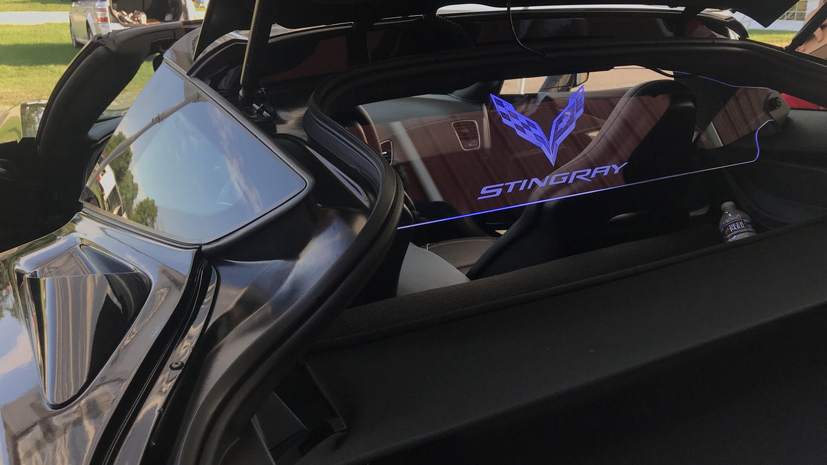 WindRestrictor® C7 Coupe Rear Add On Glow Plate image 7