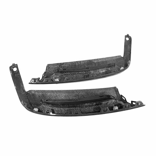 Carbon Fiber Right and Left Lower Rear Bumper Panel Finishers - Porsche 981 Boxster Cayman