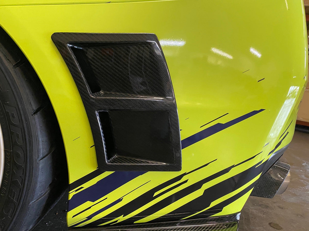 Carbon Fiber Rear Bumper Ducts - 2015-2021 Subaru WRX/ STI Type RA