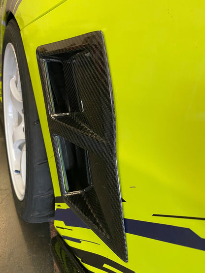 Carbon Fiber Rear Bumper Ducts - 2015-2021 Subaru WRX/ STI Type RA
