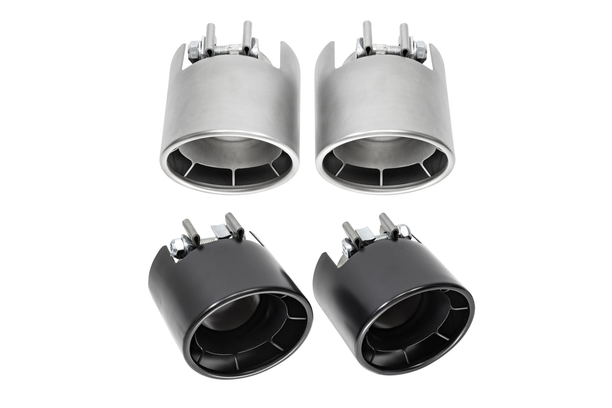 Porsche 718 GT4 / Spyder / GTS 4.0L SOUL Weissach-Style Bolt-On Exhaust Tips