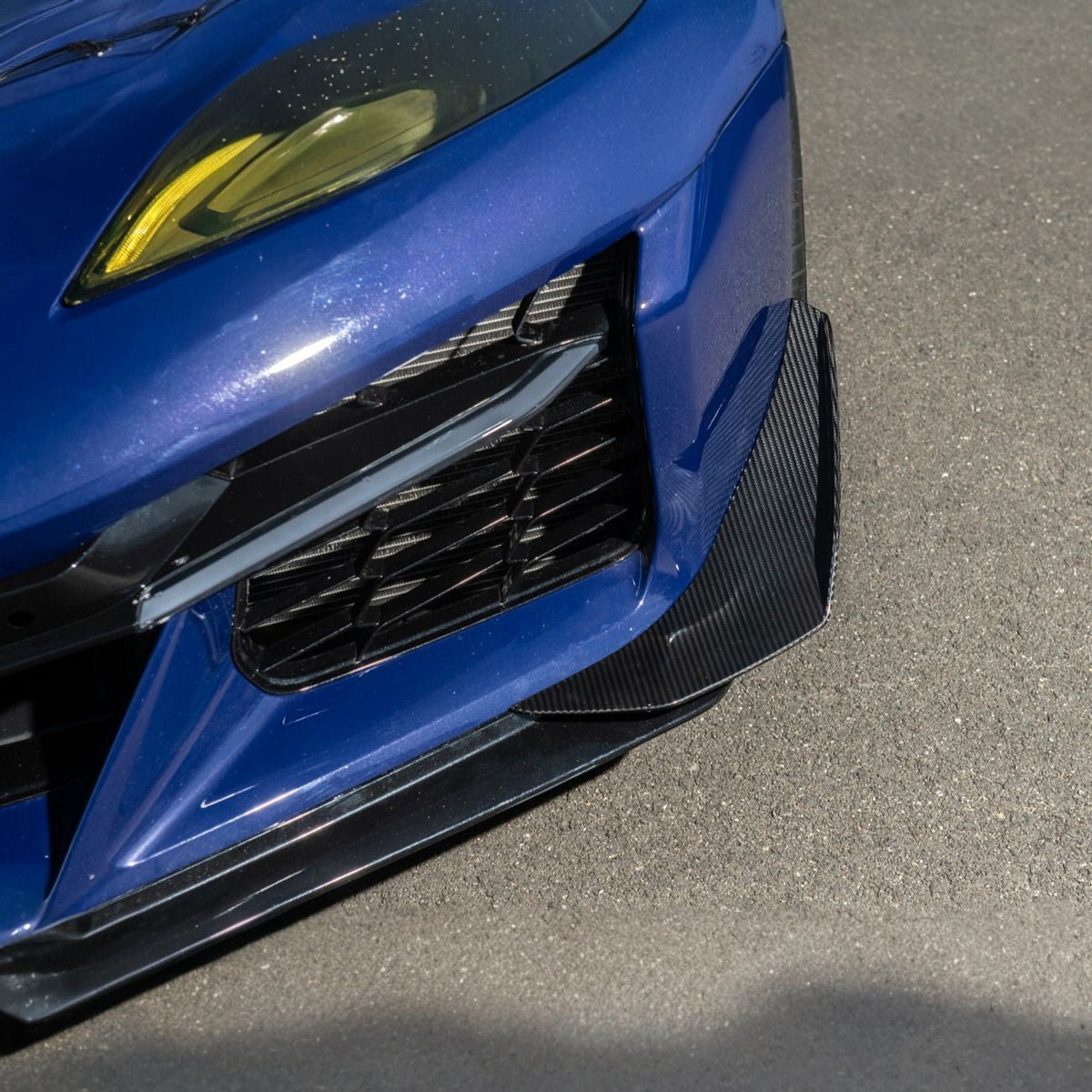 Corvette C8 Carbon Fiber Z07 Performance Package Front Canards image 4