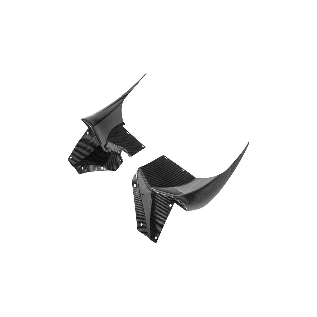 Corvette C6 Carbon Fiber Factory Style Front Fender Rear Extension Splash Guards image 29