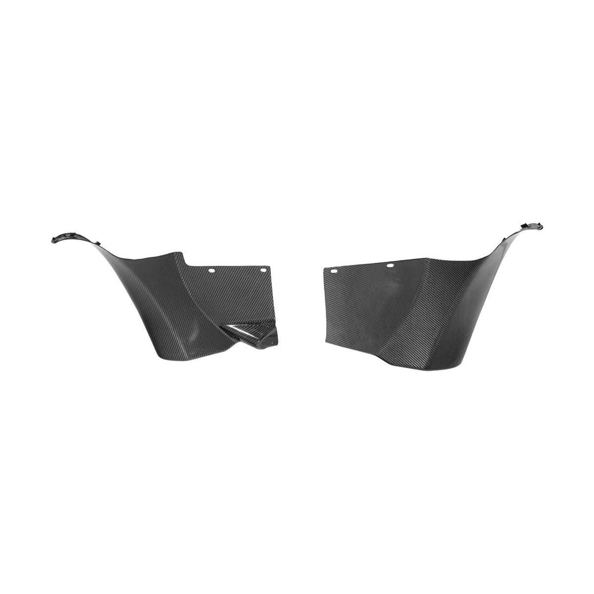 Corvette C6 Carbon Fiber Factory Style Front Fender Rear Extension Splash Guards image 27
