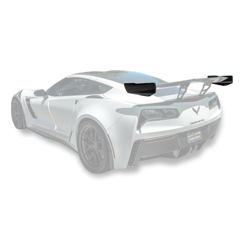 Corvette C7 ZR1 ZTK Conversion DRY CARBON FIBER Rear Spoiler Winglet image 1