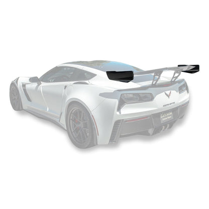 Corvette C7 ZR1 ZTK Conversion DRY CARBON FIBER Rear Spoiler Winglet image 1