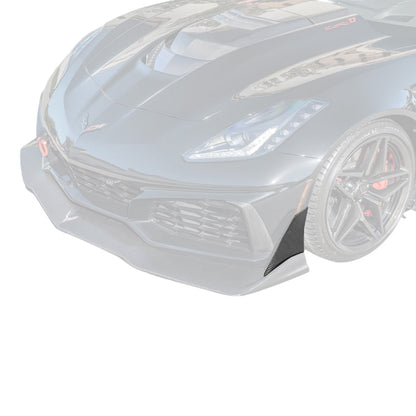 Chevrolet Corvette C7 ZR1 DRY Carbon Fiber Front Splitter Winglet Extension image 1