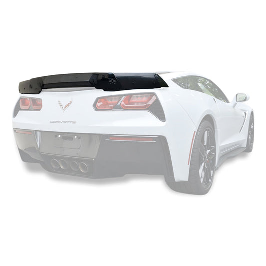 Corvette C7 Stage 3 Rear Spoiler W/ Wickerbill Extension image 1