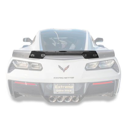 Corvette C7 Wickerbill Rear Spoiler Extension (Dark Tinted) image 1
