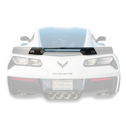 Corvette C7 Wickerbill Rear Spoiler Extension (Light Tinted) image 1
