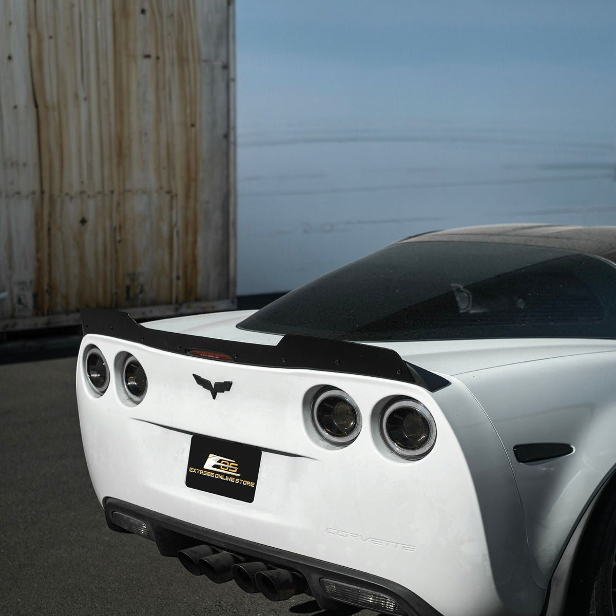Corvette C6 ZR1 Extended Rear Trunk Lid Wing Spoiler image 11