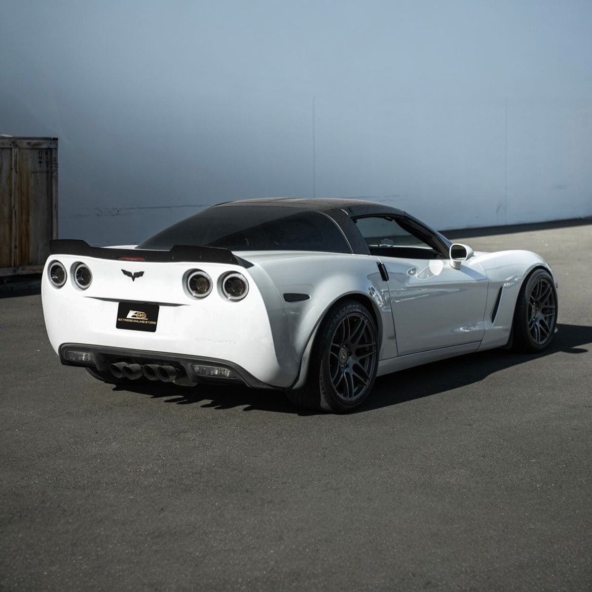 Corvette C6 ZR1 Extended Rear Trunk Lid Wing Spoiler image 12