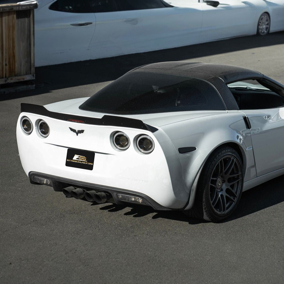 Corvette C6 ZR1 Extended Rear Trunk Lid Wing Spoiler image 16