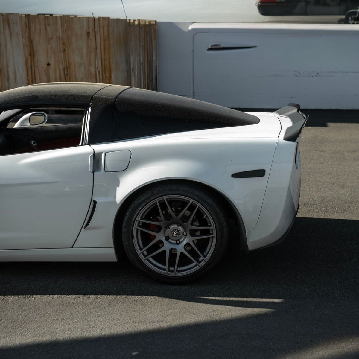 Corvette C6 ZR1 Extended Rear Trunk Lid Wing Spoiler image 18
