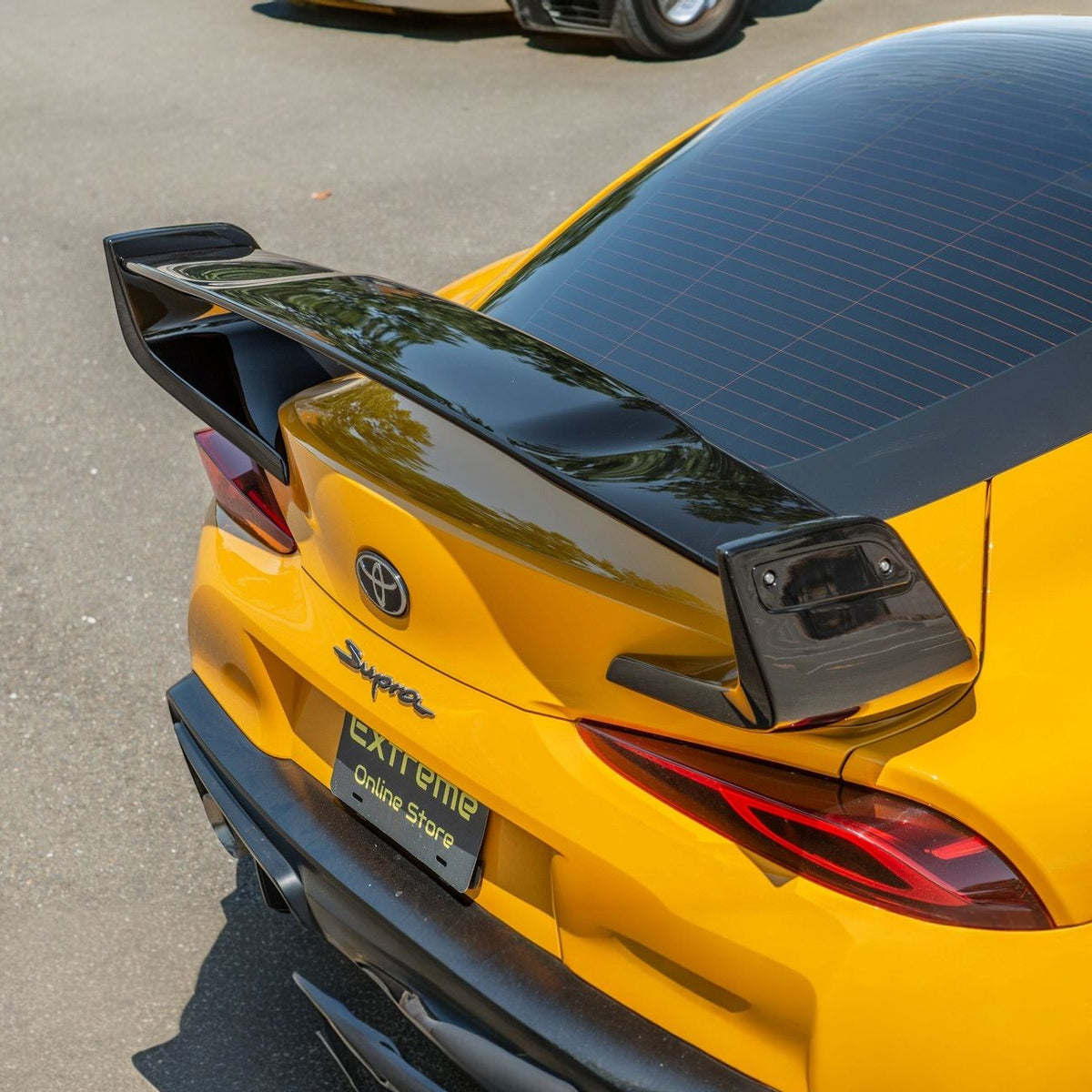 2020-Up Toyota GR Supra ST Style Glossy Black Rear Trunk Lid Wing Spoiler image 4
