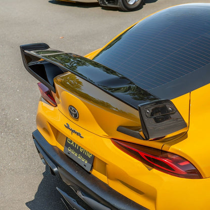 2020-Up Toyota GR Supra ST Style Glossy Black Rear Trunk Lid Wing Spoiler image 4