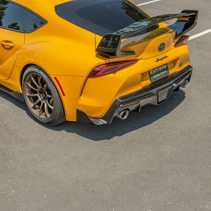 2020-Up Toyota GR Supra ST Style Glossy Black Rear Trunk Lid Wing Spoiler image 12