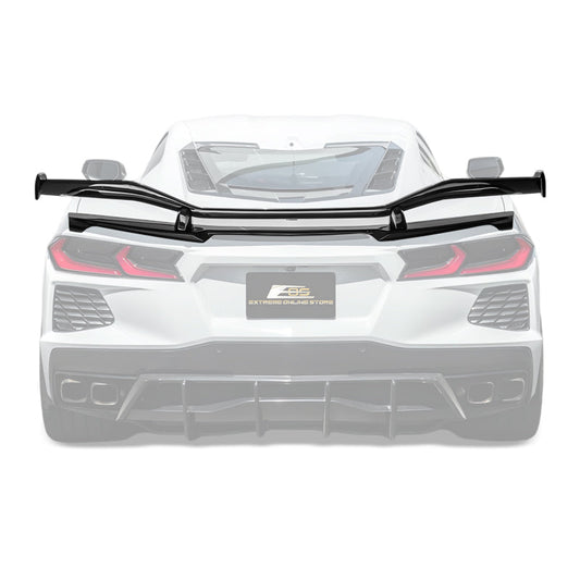 Z06 Conversion Corvette C8 All Model DRY CARBON FIBER Rear High Wing image 1