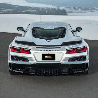 Corvette C8 Ray | Z06 Carbon Fiber Rear Wing Spoiler with Extended Winglets image 9