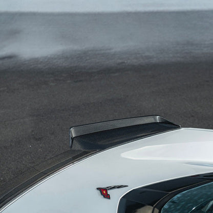 Corvette C8 Ray | Z06 Carbon Fiber Rear Wing Spoiler with Extended Winglets image 13