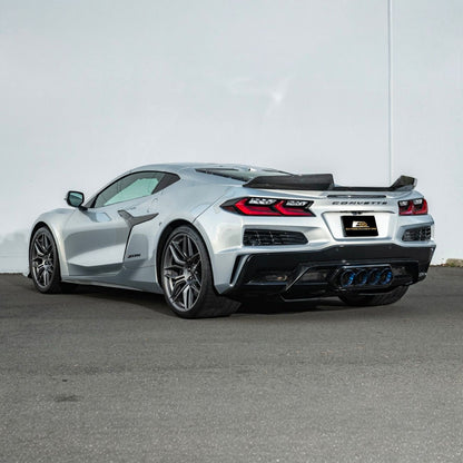 Corvette C8 Ray | Z06 Carbon Fiber Rear Wing Spoiler with Extended Winglets image 16
