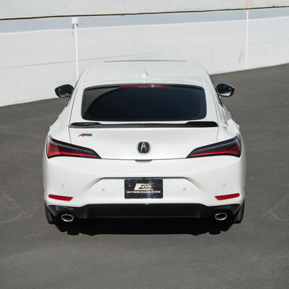 2023-Up Acura Integra Carbon Fiber Extended Style Glossy Black Rear Trunk Lid Wing Spoiler image 5